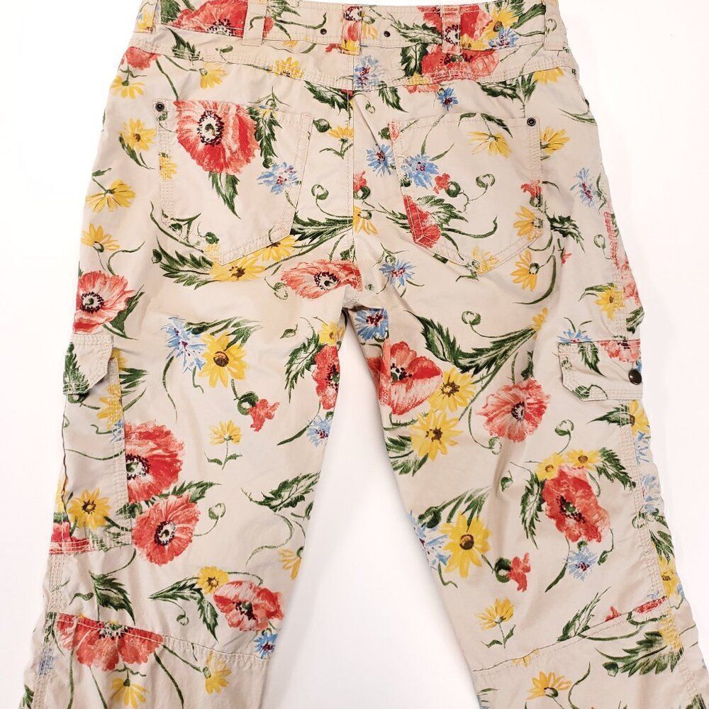 Anthropologie Hei Hei Sundrop Floral Cargo Pants Size 2 - Picture 9 of 13